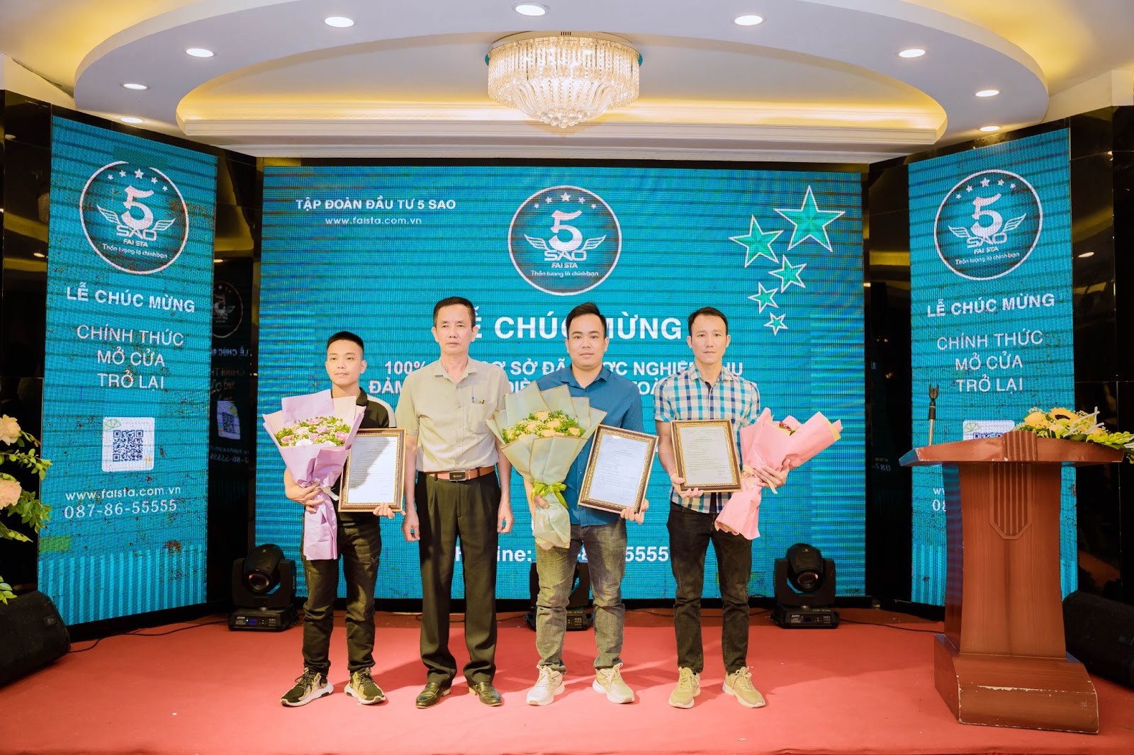 Tập đoàn 5 Sao tổ chức Lễ mừng công nghiệm thu 6 cơ sở 6
