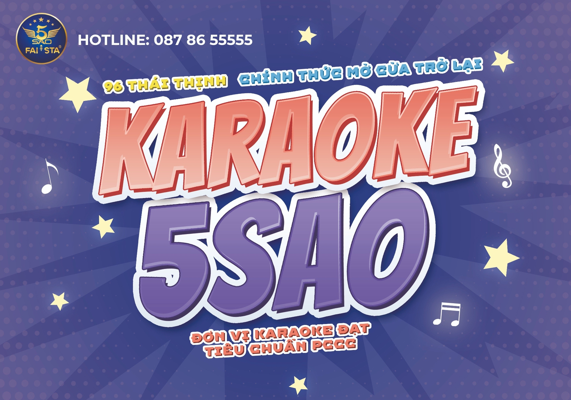 CƠ SỞ KARAOKE 5 SAO 96 THÁI THỊNH MỞ CỬA TRỞ LẠI