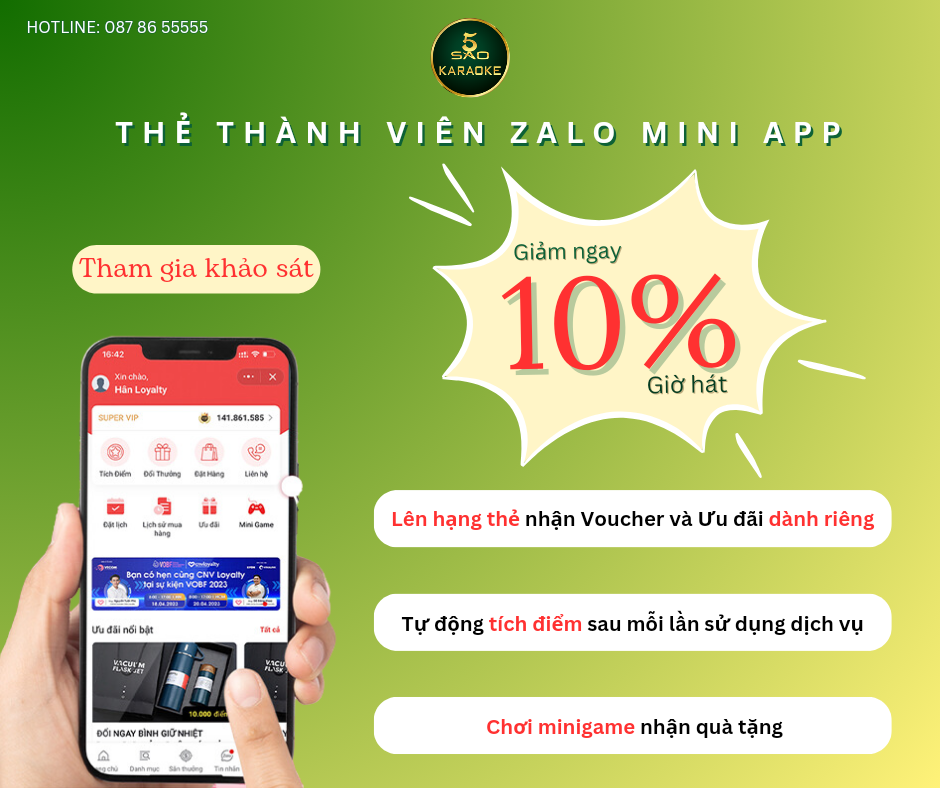 KHẢO SÁT LIỀN TAY - RINH NGAY VOUCHER