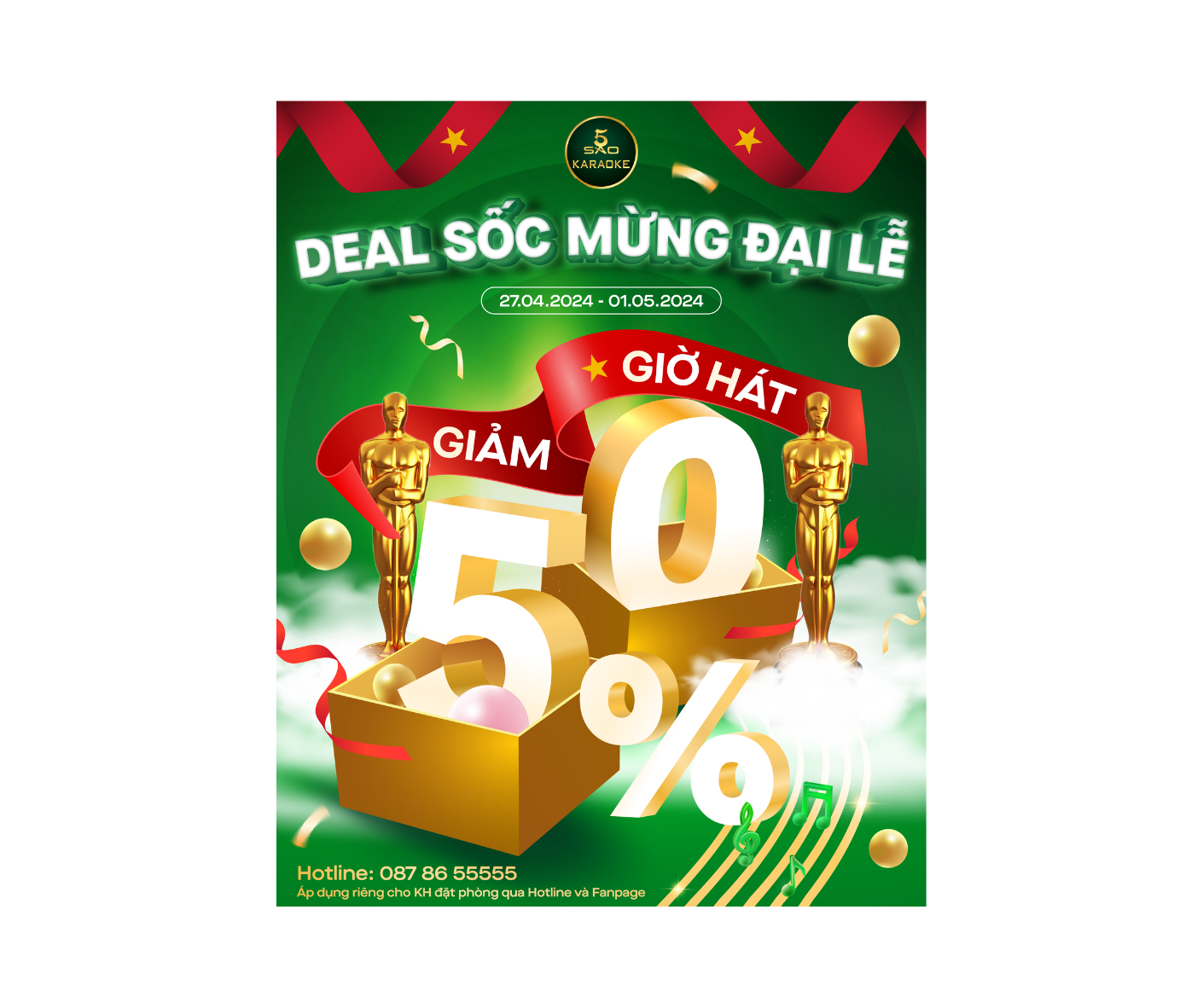 DEAL SỐC MỪNG ĐẠI LỄ GIẢM GIÁ HÁT THÍCH MÊ