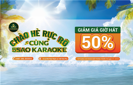 🌞 𝐂𝐇𝐀̀𝐎 𝐇𝐄̀ 𝐑𝐔̛̣𝐂 𝐑𝐎̛̃ 𝐂𝐔̀𝐍𝐆 𝟓 𝐒𝐀𝐎 𝐊𝐀𝐑𝐀𝐎𝐊𝐄 🎤✨ 🔥 𝐆𝐈𝐀̉𝐌 𝐍𝐆𝐀𝐘 𝟓𝟎% 𝐆𝐈𝐎̛̀ 𝐇𝐀́𝐓 – 𝐂𝐇𝐈̉ 𝐂𝐎́ 𝐓𝐑𝐎𝐍𝐆 𝐓𝐇𝐀́𝐍𝐆 𝟕! 🔥